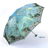 天堂伞正品专卖 蕾丝绣花伞超轻超强防晒遮阳伞防紫外线太阳伞