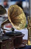 海外代购 古董收藏黑胶唱片机手摇留声机老式古董留声机电唱机