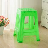 时尚凳子 加高 加厚 餐桌凳子 塑料 钢化 宜家凳 方 折叠塑料椅子