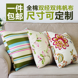艾家美式乡村系列抱枕 田园花卉复古沙发靠垫靠枕套 布艺家居定制
