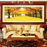 黄金满地全景新款大幅客厅装饰画系列客厅沙发背景墙挂画2米成品