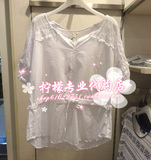 ◆Etam/艾格 ES专柜正品折扣店◆2016春款 白色抽带衬衫