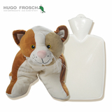 德国HUGO立体卡通公仔外套注水热水袋 婴儿童毛绒玩具充水暖水袋