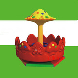 幼儿园卡通动物转盘儿童塑料蘑菇转椅12座室内外大型玩具游乐设备