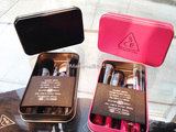 现货！韩国代购 3CE 旅行化妆刷子套盒 7件套 粉/黑两色 正品