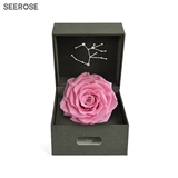 SEEROSE处女座星座永生花高端玫瑰花礼盒创意情人节表白生日礼物
