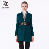 bcvoga百丝专柜正品2015冬季新款外套廓型羊毛呢子大衣B144KB3005