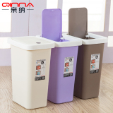 垃圾桶创意家用卫生间客厅厨房有盖欧式塑料纸篓卧室大号垃圾筒箱