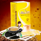 韩国咖啡东西maxim麦馨摩卡咖啡240g礼盒装三合一速溶麦馨咖啡