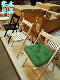 宜家代购IKEA泰耶折叠椅子实木休闲椅餐椅办公椅电脑椅户外椅多色