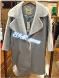 2015拉夏贝尔 puella冬装新款中长款羊毛呢大衣风衣外套20007015