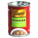 顽皮Wanpy 宠物  happy100系列角切鸡肉蔬菜罐头 375g*12罐