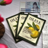 韩国专柜正品思亲肤skinfood每日蔬果E弹力滋润橄榄面膜十片包邮