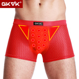 GKVK英国卫裤官方正品八代加强版内裤男透气平角裤夏季青年增大码