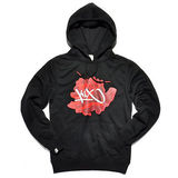 美国代购 运动服K1X Rose Tag套头衫黑红白色连帽衫男人卫衣