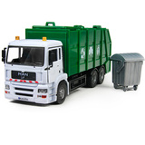 俊基1:32合金垃圾车玩具模型环卫车大型运输车合金工程车模型玩具