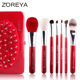 ZOREYA动物毛7支高档化妆刷套装精美盒装初学者美容彩妆工具刷子