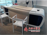 上海办公家具白色烤漆办公老板桌总裁主管经理电脑桌简约时尚
