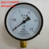 上海天湖Y100普通压力表 水压表 气压表Y-100气泵压力表0-1.6MPA