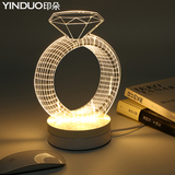 印朵创意3D台灯礼品小夜灯LED三维床头灯个性动漫漫威卡通小夜灯
