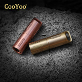 CooYoo量子 全铜 防水微型电筒 USB直充电 迷你强光 超小LED手电