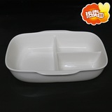 陶瓷分隔碗三格碗饭盒便当分格盘碗保鲜碗 快餐盘新品学生饭盒