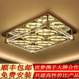 气泡柱水晶吸顶灯椭圆长方形客厅灯具现代简约大气LED创意灯饰