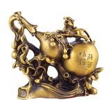 精工大葫芦貔貅铜葫芦摆件 客厅特价 风水摆件工艺品