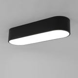 缤瑞北欧艺术一字LED吸顶灯办公室灯具长方形可调光客厅灯简约