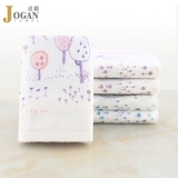 日本进口JOGAN成愿全棉纯棉双层纱布小毛巾婴儿宝宝方巾吸汗巾