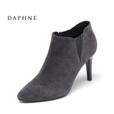 Daphne/专柜正品秋季新品时尚女鞋真皮高跟深口单鞋