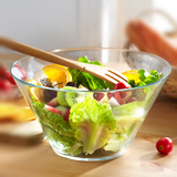 嘉森玻璃碗色拉沙拉碗西餐水果蔬菜甜品餐具大号创意透明宜家