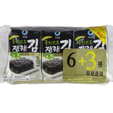 【天猫超市】韩国进口零食清净园橄榄油传统海苔40.5g/包紫菜包饭