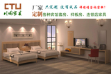 新款上海市宾馆家具标间全套定制写字台电视柜快捷酒店家具椅子