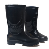 厂家批发女士高筒雨鞋优质橡塑材料防滑价格优惠橡胶黑色雨季雨靴
