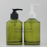 厂家直销F 200ml橄榄色玻璃瓶,洗手液瓶,卸妆油 沐浴产品分装瓶