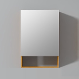 卫浴浴室镜柜镜箱实木 洗漱台梳妆储物镜 卫生间镜子带置物架定制