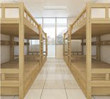 包邮实木儿童上下铺高低床学生床员工床双层子母床宿舍简易松木床