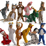 新款成人儿童舞台演出套装十二生肖动物造型连体表演服话剧舞蹈服