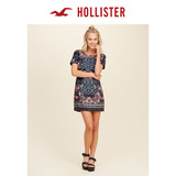 Hollister 2016春装新款图案背后交叉连衣裙 女 110363