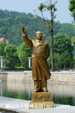 毛泽东挥手铜像43.8 开光毛主席雕塑纯铜家装饰品 工艺品摆件