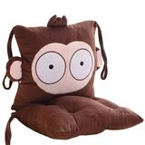 热卖可爱卡通猴子连体坐垫办公室暖手抱枕靠垫椅垫毛绒玩具女生日