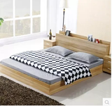 现代简约板式床1.2米1.5米1.8米单人床双人床榻榻米床储物床类