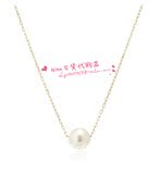 日本代购 直邮Akoya简洁8.0-8.5mm 真珠珍珠项链 颈链 可调节