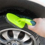 包邮短柄洗车轮胎刷子轮毂刷 洗车轮胎毛刷汽车清洁用品洗车工具