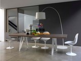 LOFT美式复古风格铁艺实木混搭餐桌创意实木工作台咖啡桌电脑桌