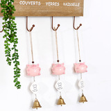 小猪风铃 日韩精品树脂铃铛室内吊挂饰品 个性创意可爱礼物