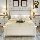 高箱储物欧式床1.5米1.8米双人床环保实木床美式床白色婚床儿童床