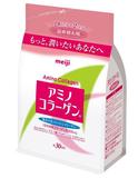 日本 meiji 明治胶原蛋白 白袋 粉袋 替换装214g  美白现货包邮