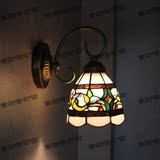 欧式壁灯床头灯卧室镜前灯仿古壁灯美式创意过道壁灯单头蒂凡尼灯